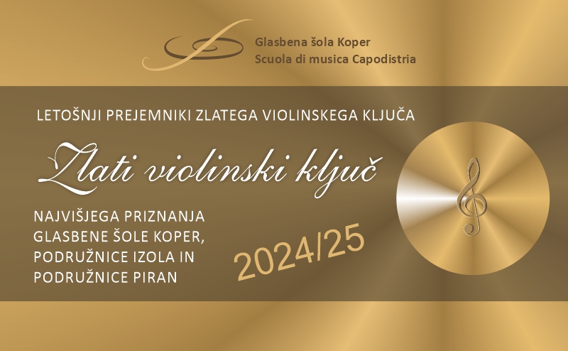Zlati violinski ključ